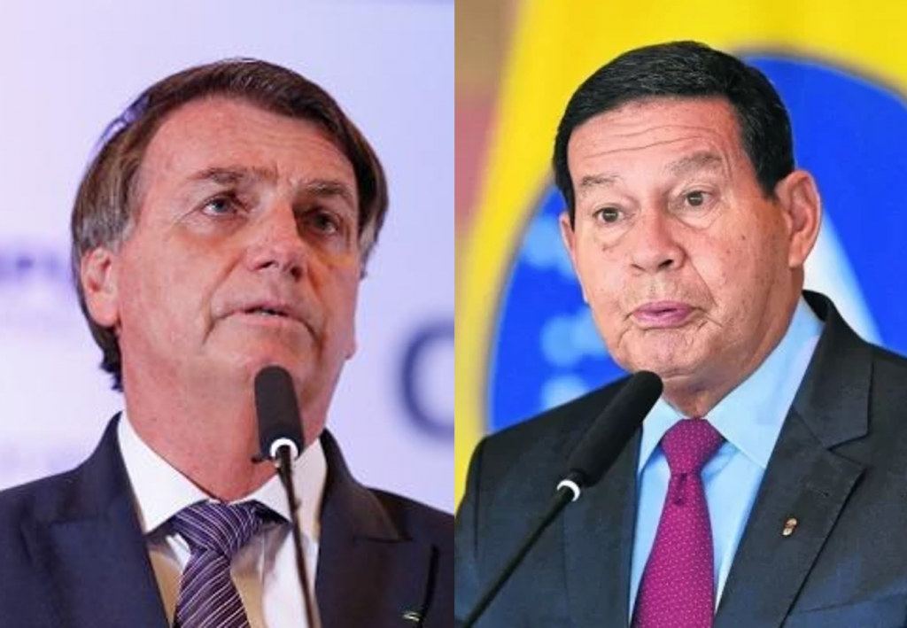 Bolsonaro dá invertida em Mourão após fala sobre a Ucrânia: "Falando o que não deve"