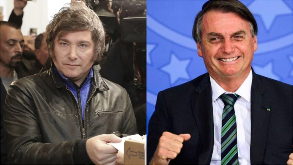 Eleito presidente na Argentina, Milei ignora Lula e convida Bolsonaro para sua posse