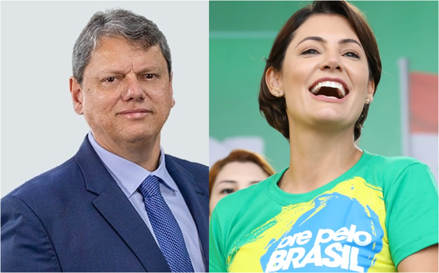 "Já tem meu voto", dizem internautas sobre possível chapa Tarcísio e Michelle 2026